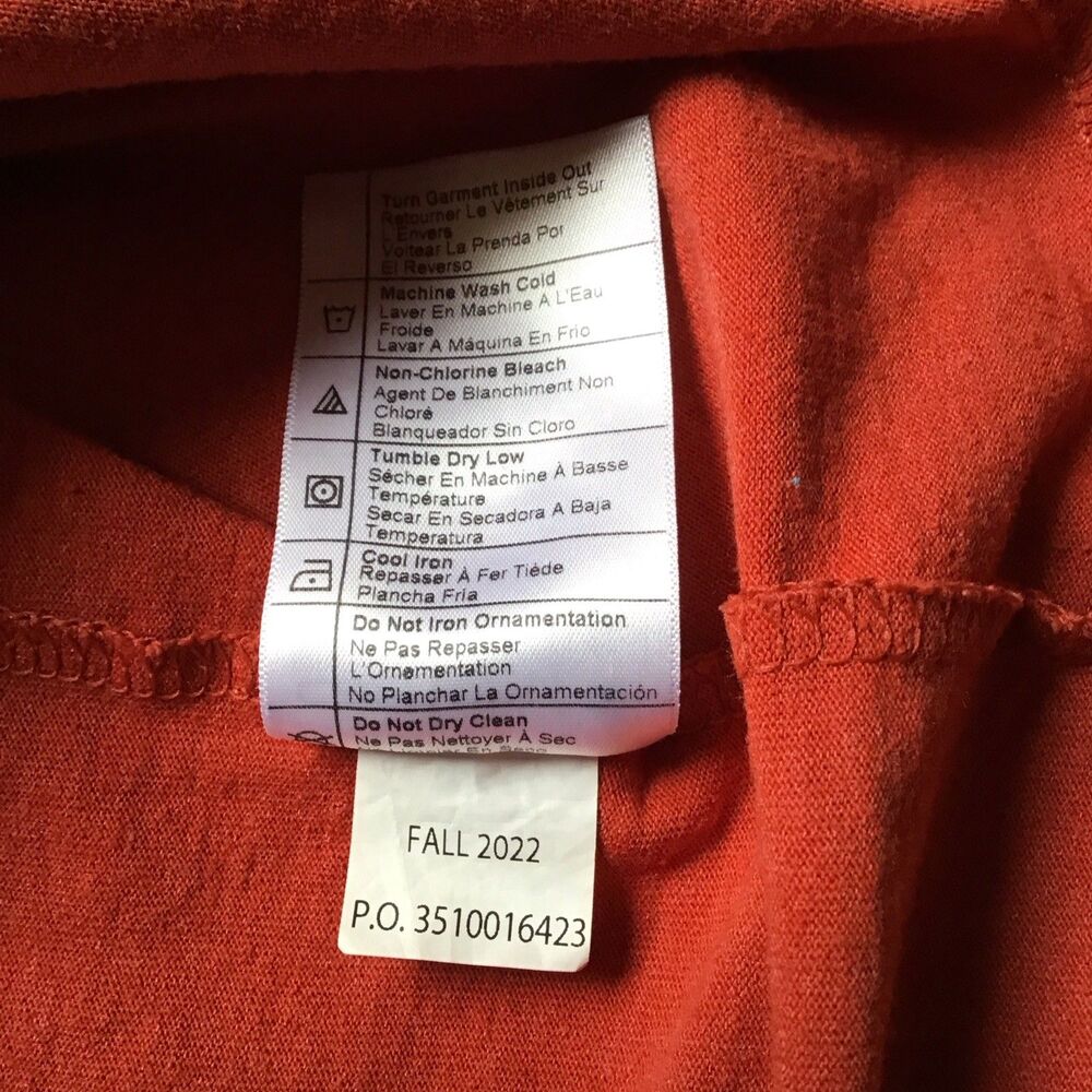 Carhartt Men's Loose Fit Heavyweight Long Logo Sleeve Graphic T-Shirt Large - Picture 8 of 8